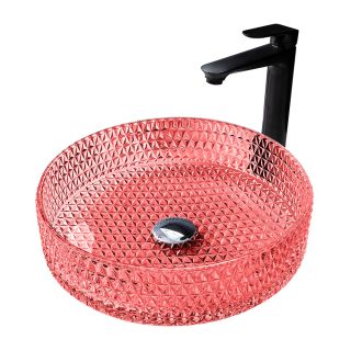 Раковина стеклянная ABBER Glas AK2301OR 40см красный